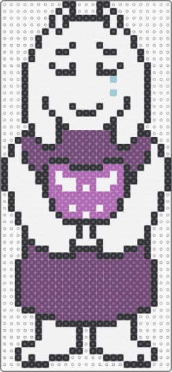 Toriel pacifist route - pink, white