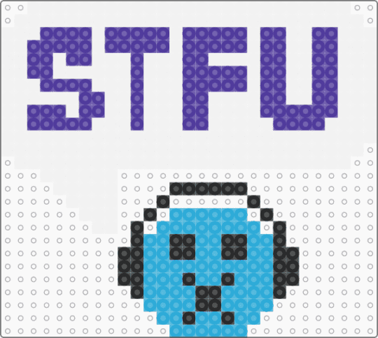 STFU - white,purple,light blue