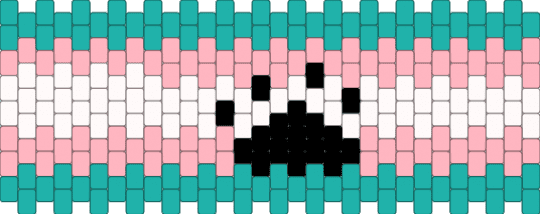 TRANS PAWWW - teal,pink