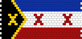 L’manburg (horizontal) - lmanburg,flags,minecraft,video games