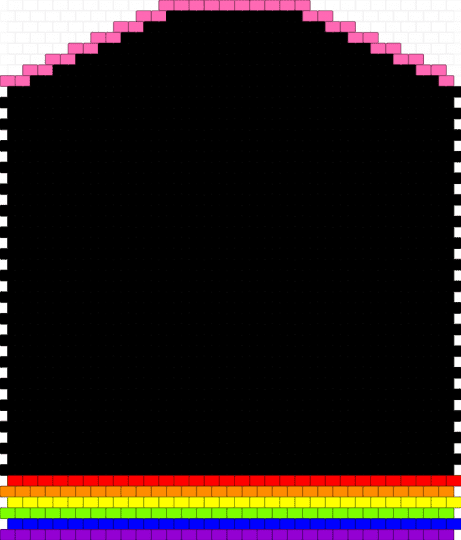 Backpack front/back panel - black,pink,purple