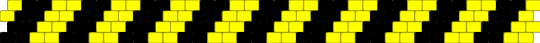 warning choker - black, yellow
