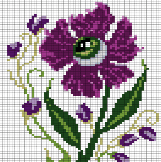 eye - flower,panel,nature,white,pink
