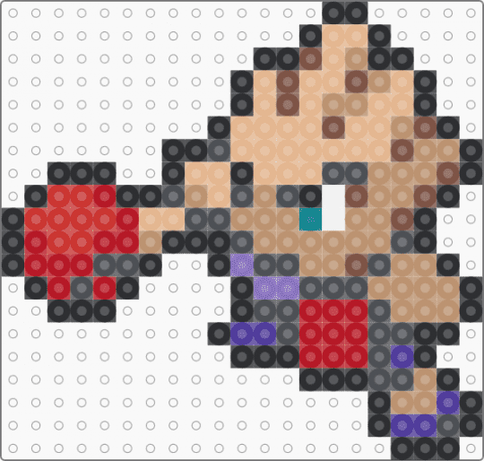 Hitmonchan F - gray,beige,red