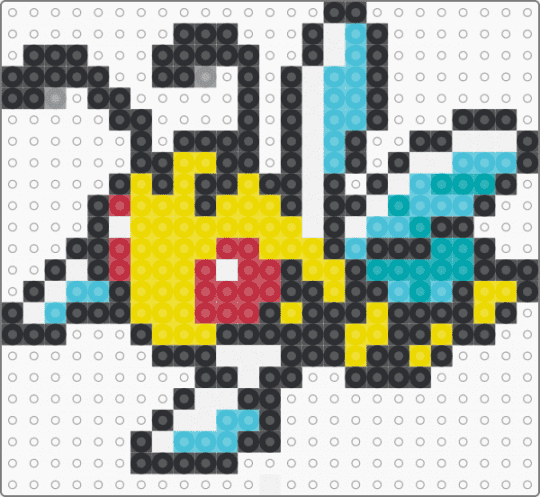 Beedrill - black,yellow,light blue
