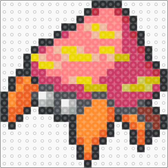 Parasect F - red,orange,pink