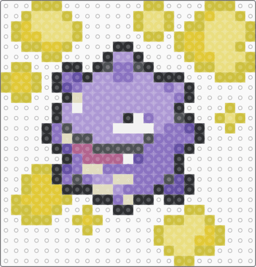 Koffing F - pink, yellow