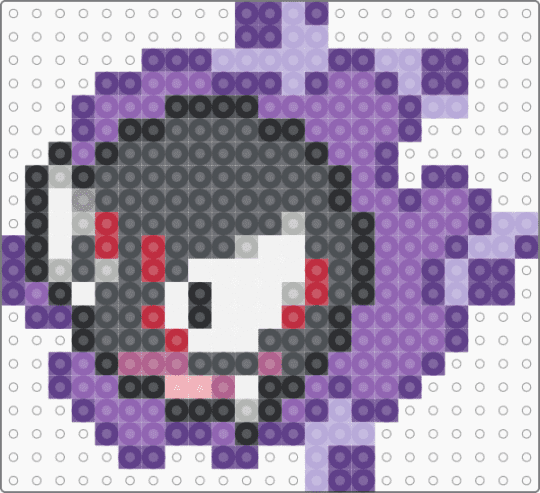 Gastly F - gray,pink,purple