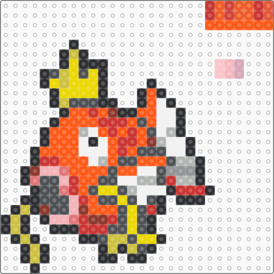 Magikarp F - gray,orange,yellow,red