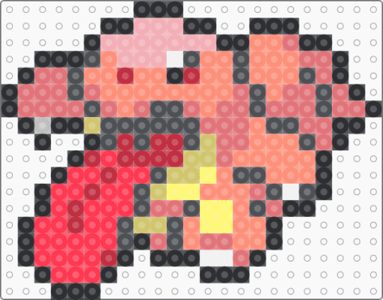 Lickitung F - gray,red,orange