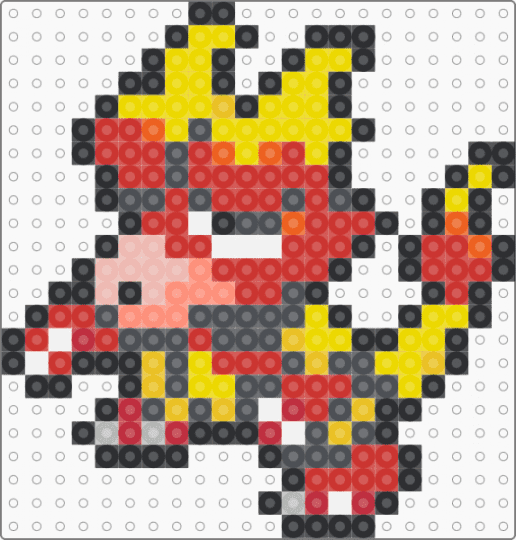 Magmar F - gray,red,yellow