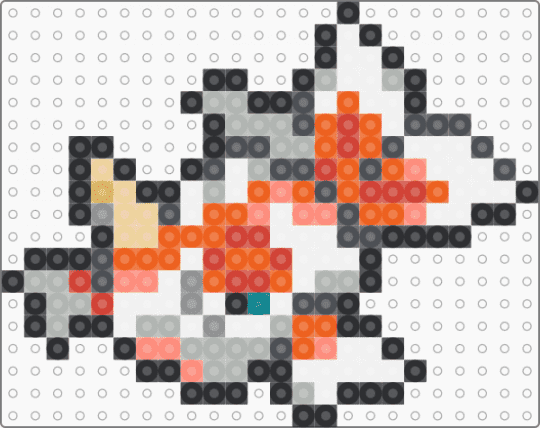 Goldeen F - gray,beige,orange