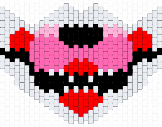 Mangle mask - pink,red