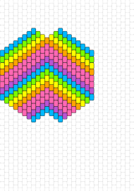 Small Rainbow Chevron - rainbow,mask,geometric,vibrant,chevron,splash,joy,colors