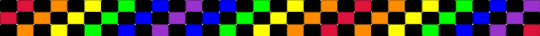 Just a random ladder stitch - black,yellow,purple,colorful