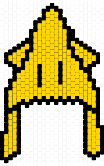 Squid kids hat from 99 nights in the forest - black, yellow