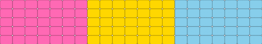 Pansexual Ladder Stitch Cuff :3 - pink,yellow,light blue