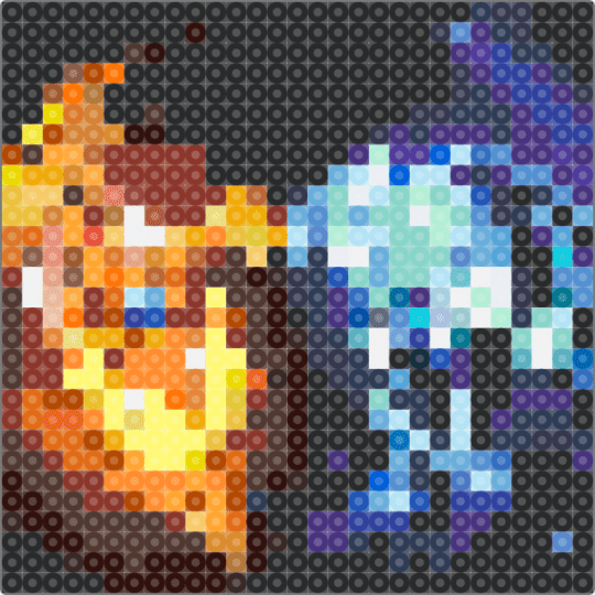 Pure Vanilla and Shadow Milk (can count as shadowvanilla :3) - purple,brown,orange,yellow,colorful