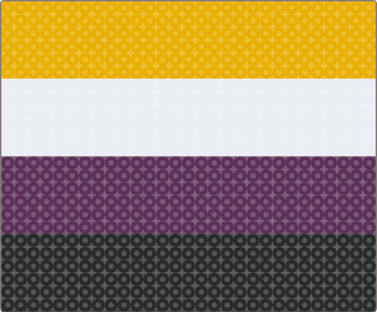 Nonbinary Flag! - orange,pink