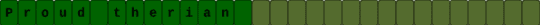 Proud therian single - green,gold,alterhuman,therian,otherkin