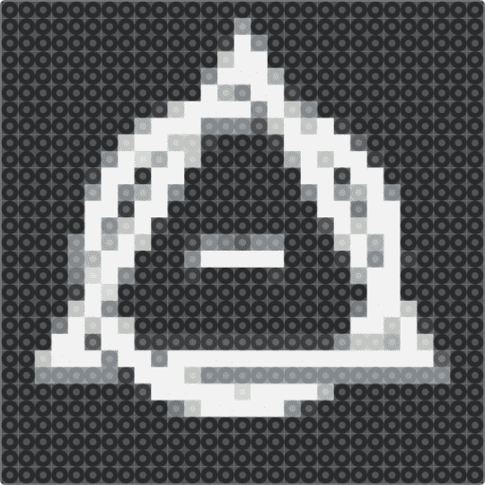 Theta delta/therian symbol! - black,gray,beige,therian,theta delta