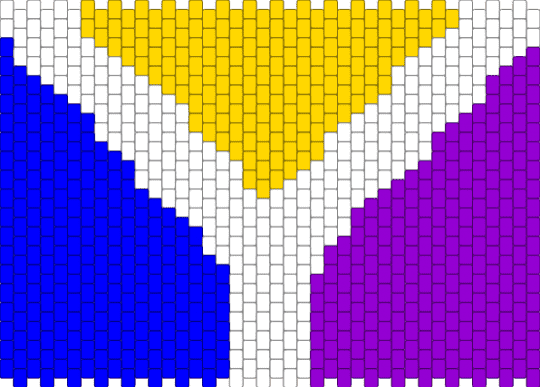 Yoyleland Flag :3 - purple,yellow