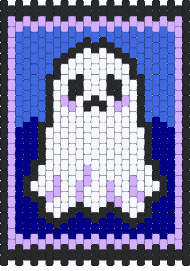 ghost panel remix 💙 - blue,pink,ghost,panel,halloween,cute,remix