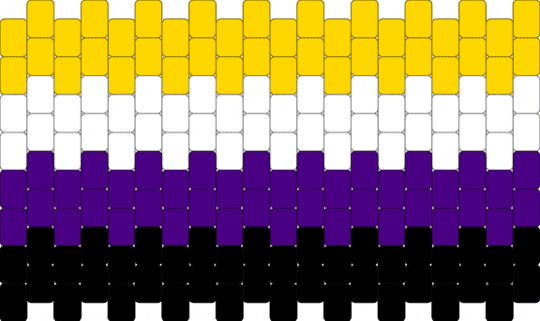 nonbinary cuff - purple,yellow