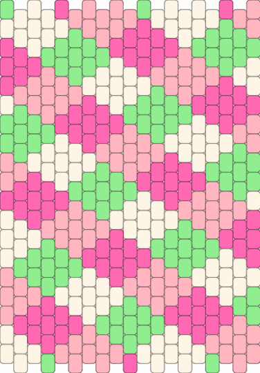 Bag panel - pink,teal