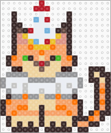 My cat as a clown!(READ DESC!!!!!) - brown,beige,orange,gray