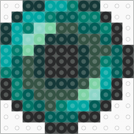 Ender pearl - teal,gray,minecraft,ender,ender pearl