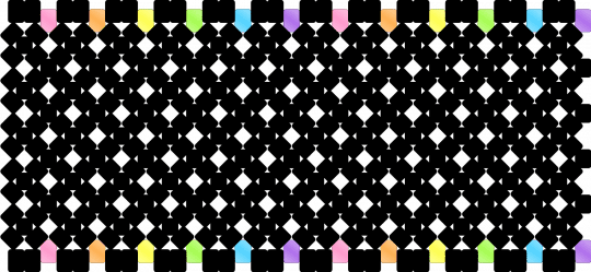 Rainbow road base - black,yellow,orange,purple,colorful