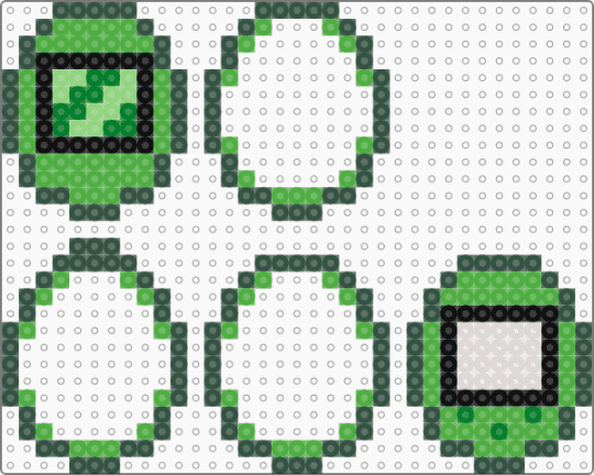 Vee tamagotchi - gray,green,vee,dandys world,tamagotchi