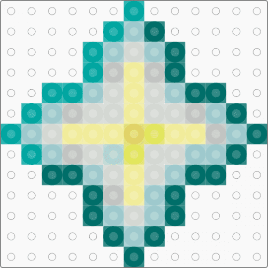 Nether Star - teal,light blue,nether star,mincraft