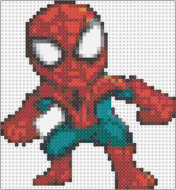 Spider man chibi - spider man,chibi,marvel,superhero,action,fun-sized,comic,characters
