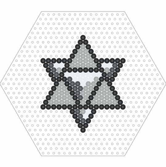Stella Octangula (Hawaii: Part II) - gray,tallyhall,perler,fuse,kandi,hawaiipartii,stella octangula,miracle musical,easy