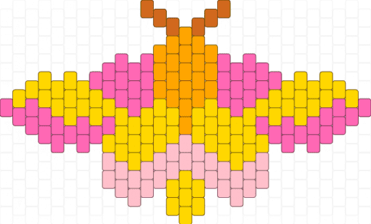 Rosy maple moth - pink,yellow