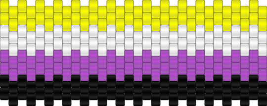 Nonbinary flag - yellow,pink