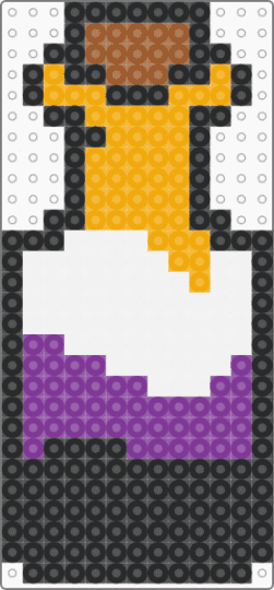 Nonbinary bottle - bottle,symbol,orange,pink