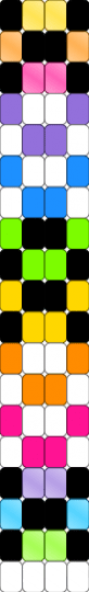 Rainbow checks - colorful, green, orange, purple