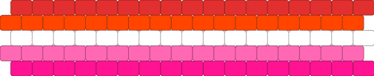 Lesbain Pride Peyote Stitch - red,pink