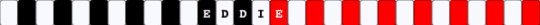 Eddie stranger things bracelet - red, white