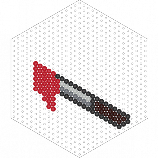 Knife Perler - red