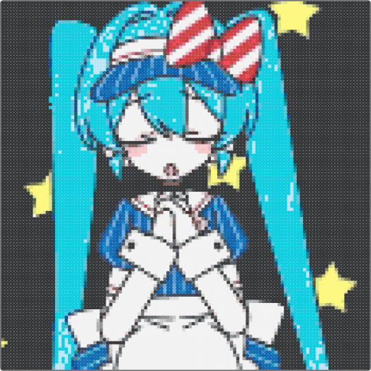 Mikuuu - black,blue,light blue,gray