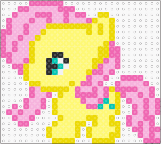 flutter shy sprite - pink,yellow