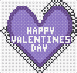 Happy valentine's Day Sign - valentines,heart,love,celebration,message,purple