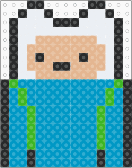 Finn from Adventure time - light blue,adventure time,finn the human,jake the dog,silly,cute,small,character,cartoon
