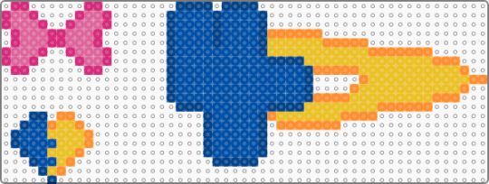 fourx matching clip || 1/2 - blue,matching,fourx,x,four,clip,yellow