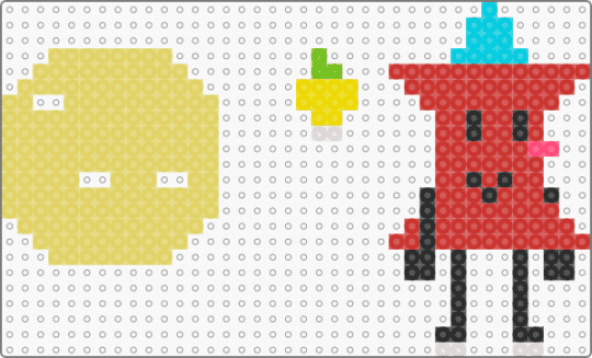 pin standee with a yellow tomato 🍅 - red,yellow,pin,tomato,bfdi,bfdia,bfb,tpot