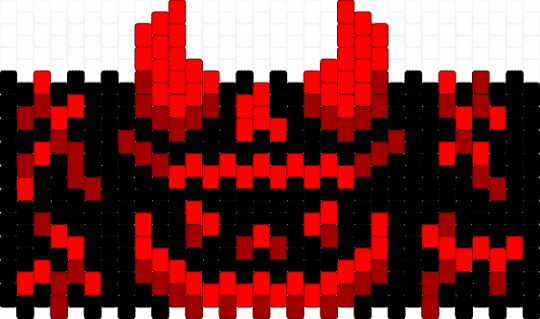 Guest 666 Cuff - black,red,forsaken,roblox,multi stitch